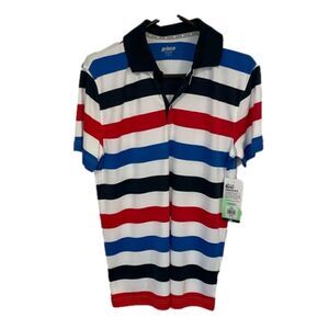 NWT Prince red/white & blue golf shirt size S.
